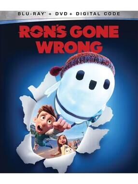 Ron's Gone Wrong Blu-ray + DVD + Digital Code Animation Family Movie